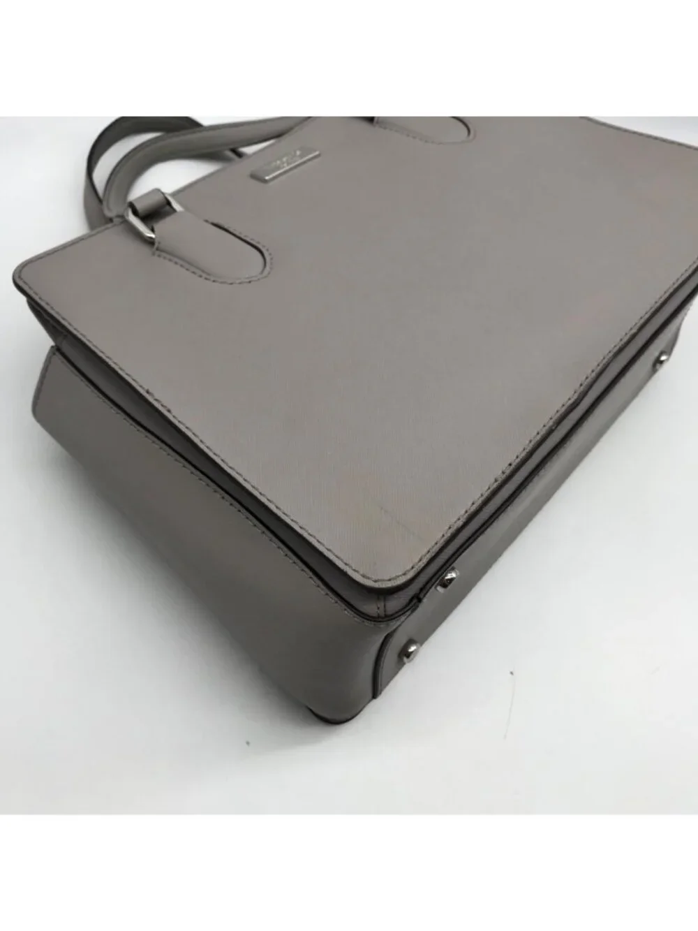 Kate Spade Gray Saffiano Leather Laurel Way Reese Satchel Bag